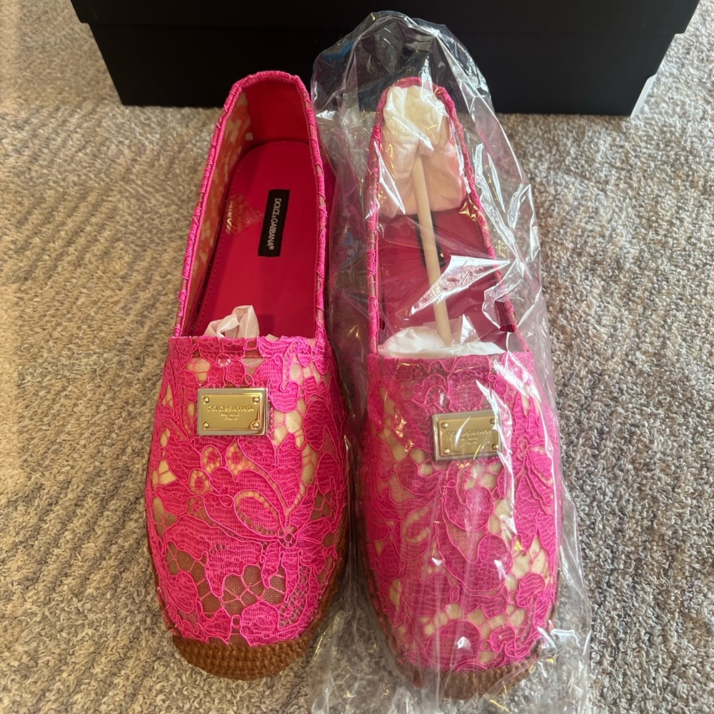Dolce & Gabbana Logo Plaque Espadrilles